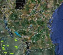 坦尚尼亞衛星地圖