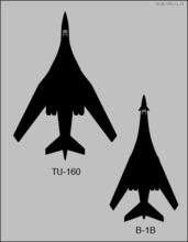 B1B與Tu-160投影對比