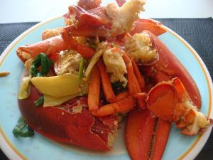 姜蔥炒龍蝦 姜蔥炒龍蝦