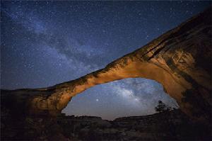 天然橋國家保護區的夜空