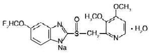 泮托拉唑鈉結構式