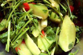 黃瓜拌香菜 黃瓜拌香菜