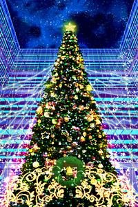 紐約時代廣場旁的聖誕樹