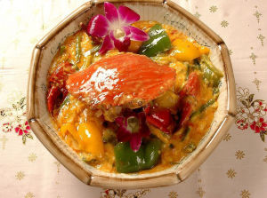 炒蟹黃油 炒蟹黃油