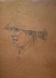 若爾蓋風情-帶帽藏女