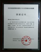 2009促進國際服務外包發展最佳實踐獎