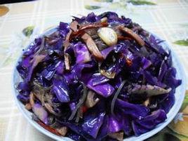 炒紫甘藍 炒紫甘藍