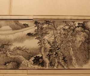 清石濤溪山觀瀑圖 清石濤溪山觀瀑圖