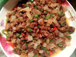 孜然牛肉粒 孜然牛肉粒