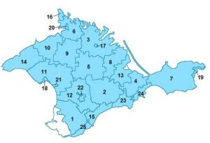 克里米亞區劃圖