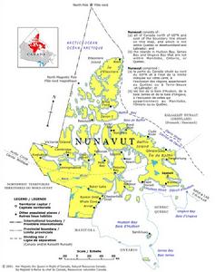 nunavut地圖