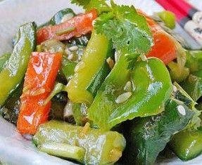 蚝油青椒脆黃瓜 蚝油青椒脆黃瓜