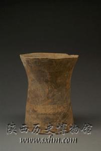 新石器時代灰陶獸紋尊 新石器時代灰陶獸紋尊