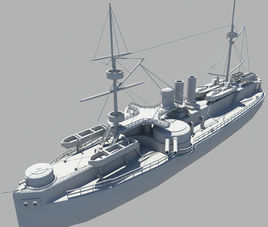 定遠號戰列艦模型