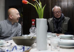 左壯與著名日裔陶藝家安田猛