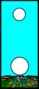 月球錯覺示意圖