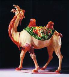 唐三彩駱駝