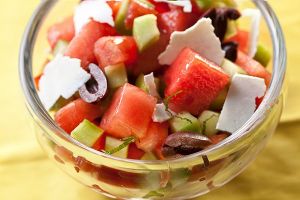 西瓜番茄黑橄欖沙拉 西瓜番茄黑橄欖沙拉