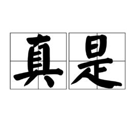 真是 真是