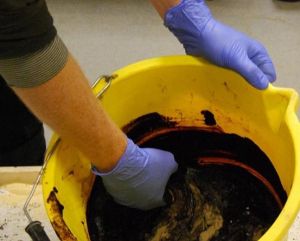 製造這種磚塊需要把血液、砂子和防腐劑按照一定比例調和