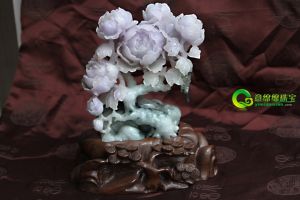 一攬富貴多子多福緬甸天然翡翠大擺件