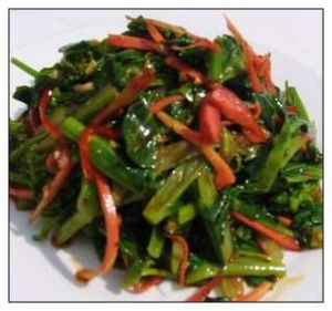 香腸炒油菜 香腸炒油菜