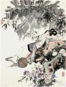 韓敏繪湘雲醉眠圖 韓敏繪湘雲醉眠圖