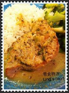 芥汁煎豬扒 芥汁煎豬扒