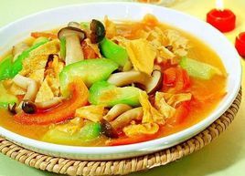 蕃茄豆皮燴絲瓜 蕃茄豆皮燴絲瓜