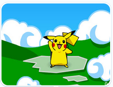 皮卡丘空中跳躍 皮卡丘空中跳躍