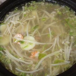 金針菇蝦仁湯 金針菇蝦仁湯