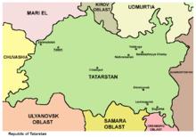 韃靼斯坦共和國地圖