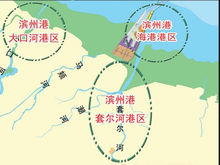 濱州港位置圖