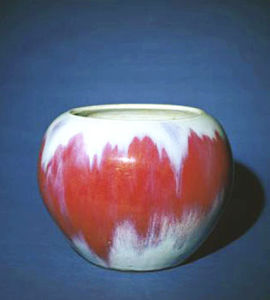 清乾隆窯變釉缽缸