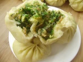 南瓜發麵素餡包子 南瓜發麵素餡包子