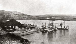 1867年的打狗港（今高雄港）哨船頭