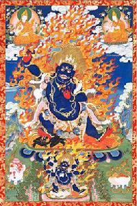 手持蓮花和金剛的菩薩 手持蓮花和金剛的菩薩