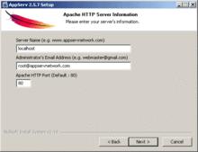 Apache Server配置界面