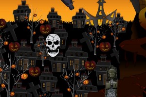 萬聖節頭骨射擊小遊戲截圖