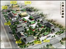 大悲禪院的規劃圖，有些還沒建成