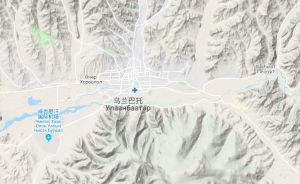 烏蘭巴托衛星地形圖