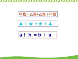 加法交換律 加法交換律