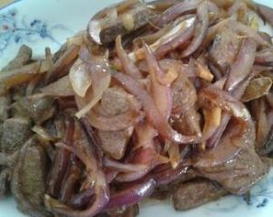 豬肝炒洋蔥 豬肝炒洋蔥