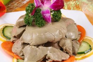 羊柳釀鵝肝配鵝膽汁 羊柳釀鵝肝配鵝膽汁