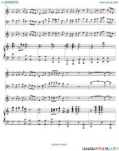 該曲部分五線譜