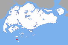 紅色所顯示的地區為巴歪島