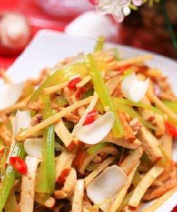 西芹香乾炒筍絲 西芹香乾炒筍絲