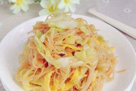 圓白菜雞蛋冬粉 圓白菜雞蛋冬粉