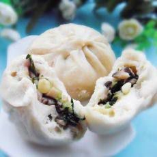 玉米香菇油菜包子 玉米香菇油菜包子