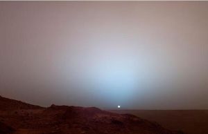 火星日出景象